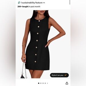 NWT! Women’s Black Sleeveless Dress